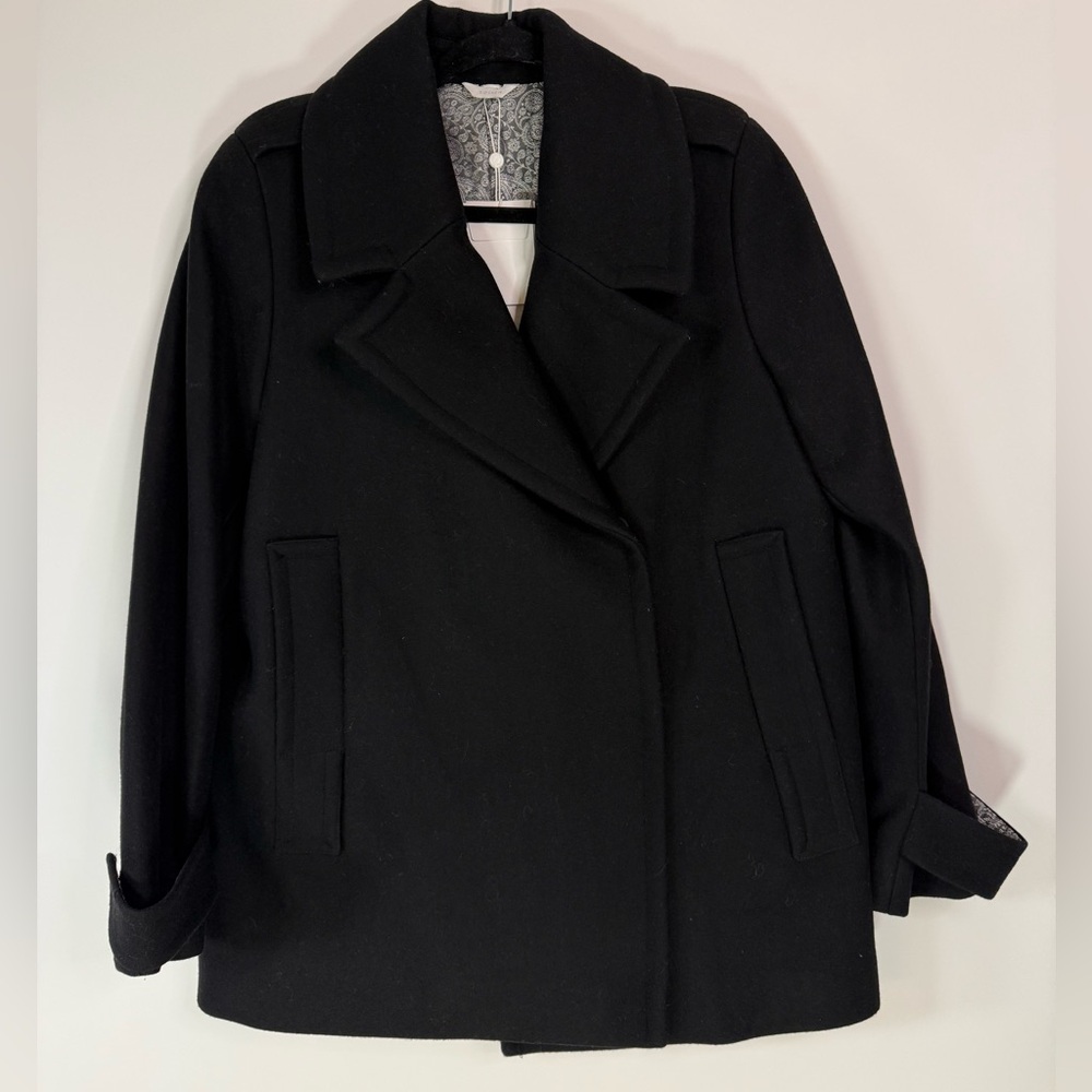 Sosken by Marisa Minicucci Women's 'Billie' Black Wool Blend Coat - 3